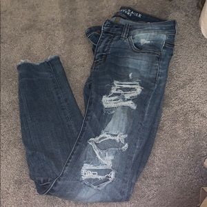 American Eagle ripped skinny jeans